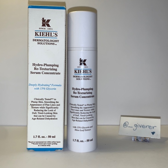Kiehl’s Hydro-Plumping Re-Texturizing Serum Concentrate